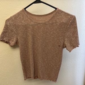 Pink cropped top/shirt AMERICAN EAGLE